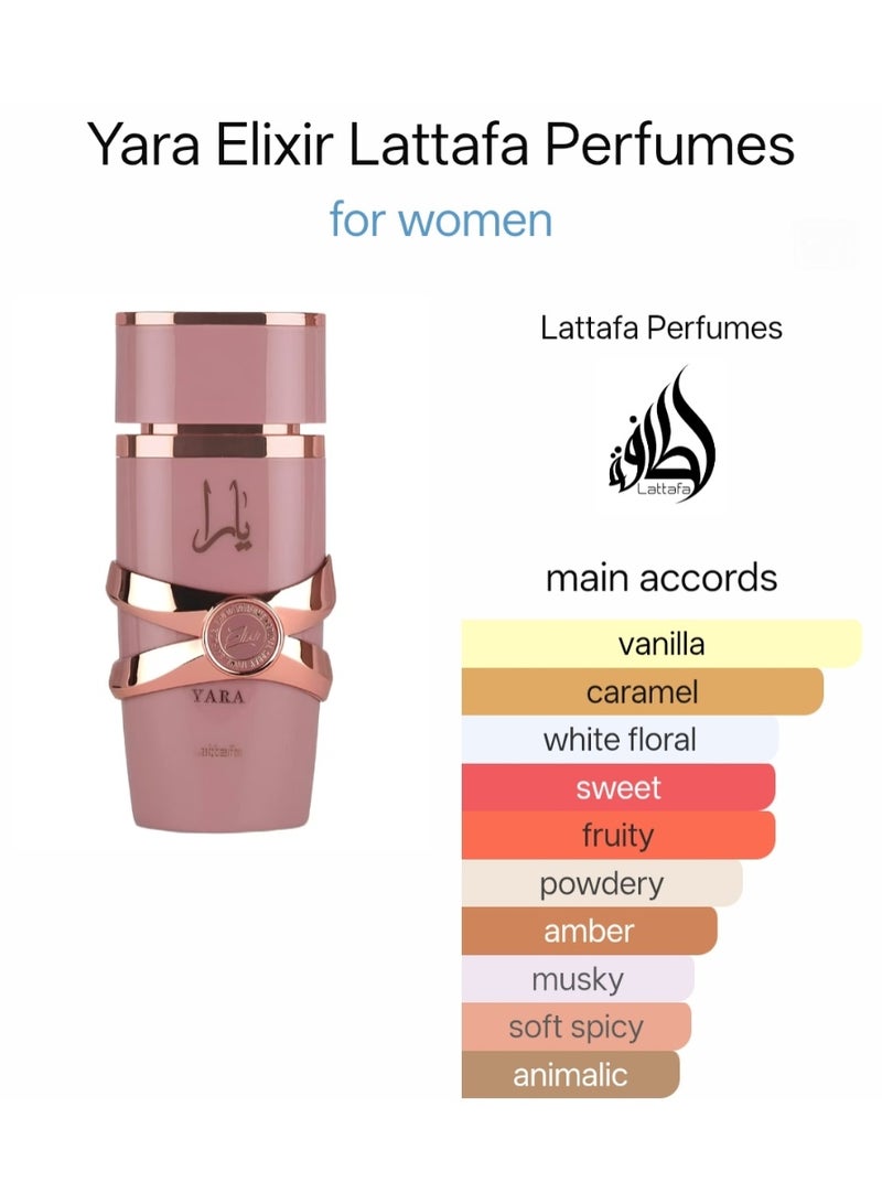 Lattafa Yara Elixir Eau de Parfum For Women 100ml - Image 3